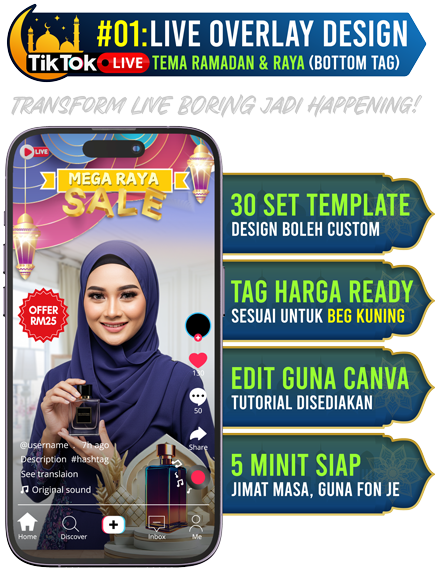 Live TikTok Overlay Bottom